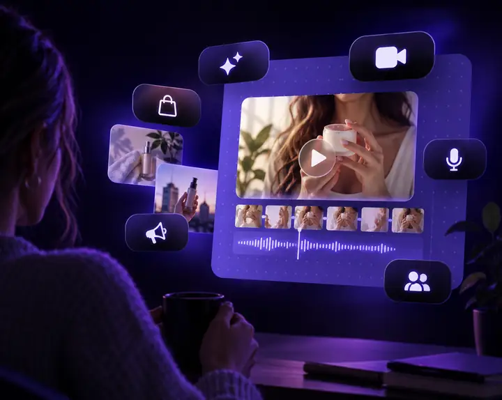 Bezeichnungen für KI-Videomodelle und eine Benutzeroberfläche zur Erstellung kurzer Videos